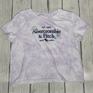 Abercrombie kids, lavender, tie-dye logo, tshirt